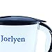 Jorlyen Water Filter Pitcher, Water Purifier Pitcher Includes 3 Filters, Water Filtration System for Elimination of Fluoride, Lead, Chlorine, Chromium, BPA, 10 Cup / 2.5L(Blue)