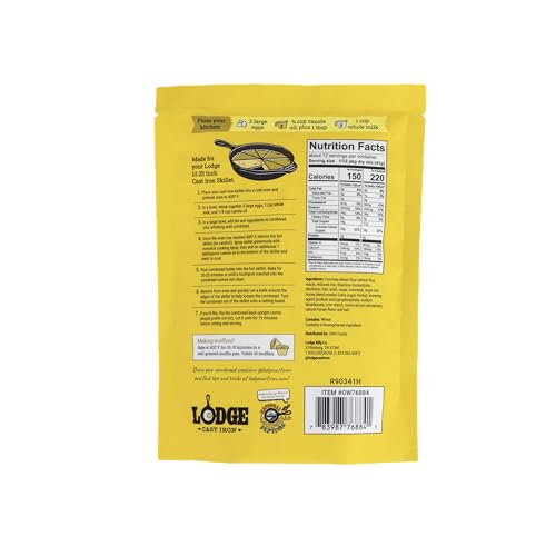 LODGE CAST IRON SKILLET CORNBREAD – EASY TO BAKE 17.4 OZ – SWEET AS HONEY