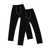 Minghe Boy’s 2 Pack Thermal Underwear Bottoms Base Layer Tights Mositure Wicking