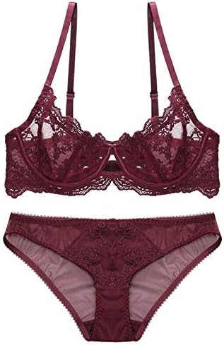 burgundy bra and panty set