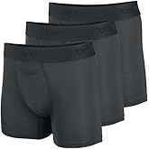 Tommy John Men's Trunk 4” Underwear, Second Skin Boxers with Supportive Contour Pouch, Soft, Breathable Stretch Fabric Boxers