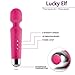 Wand Massager Handheld Massager Electric Massager Personal Body Massager Cordless USB Rechargeable Pain Relief with 10 Powerful Speeds 20 Wave Pulsations (Pink)