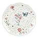 Lenox Butterfly Meadow Dessert Plates, 8-Inch, Assorted Colors, Set of 4, White -