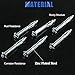 Glarks 30Pcs 4x60MM Heavy Duty Zinc Plated Steel Molly Bolt Hollow Drive Wall Anchor Screws Set for Drywall, Plaster and Tile (M4x60)