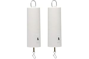 FENELY Wind Spinner Motor Battery Operated for Hanging Display Yard White Wind Spinners Outdoor Sculptures - Load Capacity of 4 Pounds 2 Pack