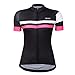 Beory Womens Cycling Jerseys with Short Sleeves,Girls Bike Short Sleeves with Three Pockets(L Black)thumb 1