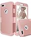 TOPSKY iPhone 7 Plus Case Three Layer Shockproof Heavy Duty High Impact Resistant Hybrid Protective Cover Case for Apple iPhone 7 Plus 5.5 inch,Rose Gold