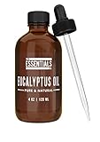 4-Ounce Premium Eucalyptus Oil by The Essentials Co. with Free Glass Dropper & Satisfaction Guarantee