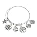 Meolin Expandable Multi-element Pendant Rafaelian Bangle Bracelet Charm Gift,1,6.3cm