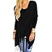 Oulifa Women's Long Sleeve Wrapped Cardigan Tops Tassle Poncho Coat