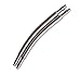 SWISS REIMAGINED Spring Bar Pins - Curved Stainless Steel - for Attaching Watch Band to Watches (Set of Two) - 20mm X 1.5mm