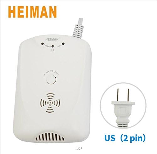 Home Safe Carbon Monoxide Alarm Detector Combination Natural Natural Gas Detector alarm,CO Detector and Combustible Gas leak Sensor-712DS-AB