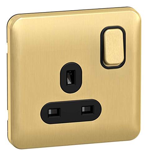 Satin Brass, Black Insert