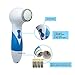 Waterproof Facial Cleansing Brush Face Scrubber Skin Microdermabrasion Exfoliator and Massager with 3 Brush Heads