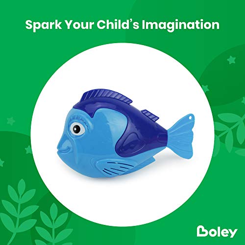 Boley WindUp Sea Animals 10 Pk Floating Animal Bath Toys for