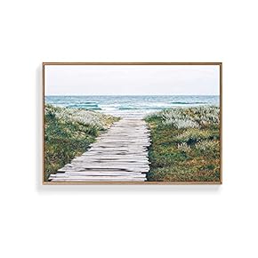 Framed Canvas Wall Art for Living Room, Bedroom Seaside Canvas Prints for Home Decoration Ready to Hang - 16x24 inches