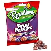 Rowntrees Red and Black Fruit Pastilles Bag 143g (Pack of 2)