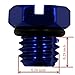 iFJF Billet Aluminum Air Bleeder Screw Replacement for GM 2001-2017 Duramax Diesel Fuel Filter(Blue)