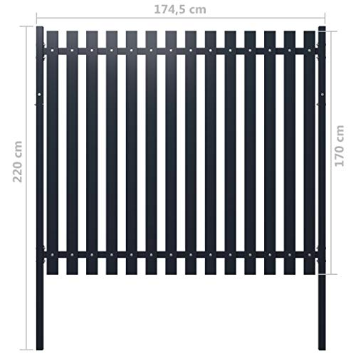 HLLNME Lattenzaun Dekozaun Zierzaun, Palisade, Beetumrandung, passt zu jedem Garten, Innenhof BZW jeder Terrasse… – Bild 5