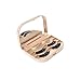 OVERMAL Acrylic Cute Bow False Eyelash Storage Box Makeup Cosmetic Mirror Case Organizer