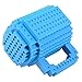 Brick Mugs [Updated Version] Fubarbar 12 oz Coffee Cups Funny Tea Mug Beverage Cup Built-on Building Bricks enjoy Creative Time (Blue)