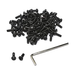 iexcell 100 Pcs M3 x 8 Thread Pitch 0.5 mm Alloy