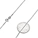 925 Sterling Silver Nickel-Free 1.2mm Box Chain Necklace, 22 inches - Made in Italy + Cleaning Cloth