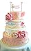 Meant2ToBe Ballerina Birthday Cake Bunting Topper with Pink Bows and Straws with Pink Dress- Dancing Girl Cupcake Toppers-Party Favors Birthday Party Decoration for Girls 28PCS