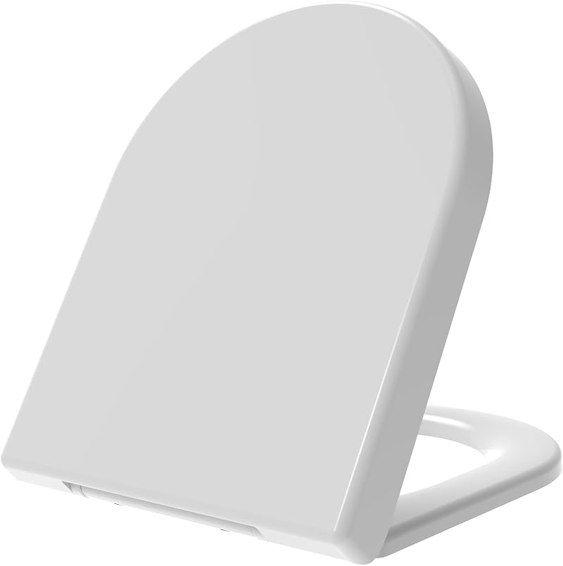 Meero London D Shape Soft Close Toilet Seat Quick Release Anti-bacterial