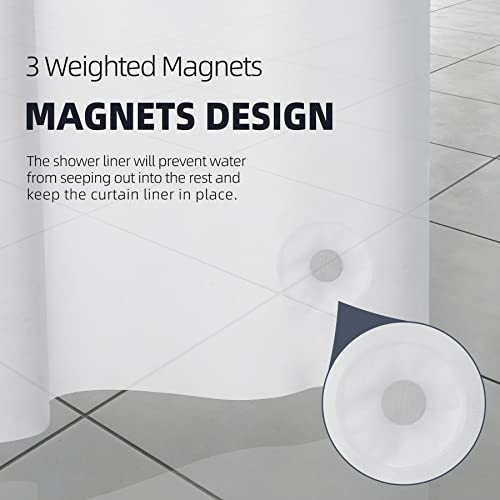 Titanker Extra Long Shower Curtain Liner 72 x 84 Plastic Frosted Shower