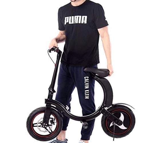 NB.ROSE 2019 Lightweight Fully Folding Lithium Battery Foldable Electric Bike/Mini Bicycle/Foldable Ebike 500W -36V Lithium Ion Battery- 14 inch Wheels