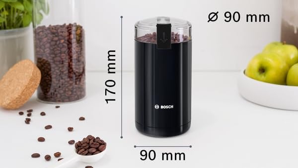 Bosch TSM6A013B Macina Caffè e Spezie, 180 W, Plastica, Nero