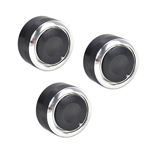 3 PCS Aluminum Alloy Air-Conditioning A/C Knobs Switch Fit For Mazda 6 2003 2004 2005 2006 2007 2008