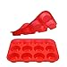 Ouddy Red Silicone Muffin Pan, One Size, Z