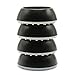 Vmaisi 4 Pack Wall Cups for Baby Gates - Black primary