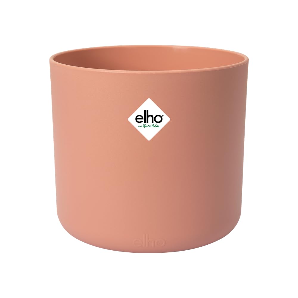 elho B.for Soft Round 18 - Indoor Plant Pot - 100% Recycled Plastic - Ø 18.3 x H 16.7 cm - Pink/Delicate Pink
