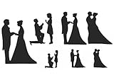 Patchwork Cutters - Wedding Silhouette Set by Patchwork Cutters