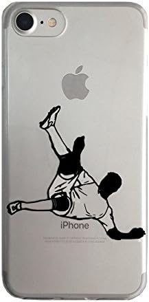 YHong iPhone 7 Football Case,iPhone 7/8 Basketball Case,Player Soccer Shooting Case,Personality Clear Design Printed Pattern Soft Flexible TPU Protective Back Cover for iPhone 7/8 Case (4.7 inch)