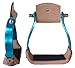 ProRider USA Horse Saddle Western Aluminum Barrel Racer Stirrups Turquoise Rodeo Tack 51116thumb 3