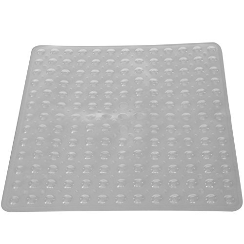PCP Non-Slip Shower Safety Mat for Traction On Tub & Tile, Clear