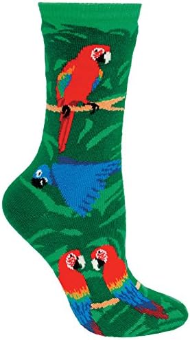 Parrot Socks, Green, Medium