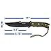 Yes4All Hunting Survival Fixed Blade Knife / Tactical Knife with Sheath – Full Tang Camping Knife Set – Hunting Dagger Knife / Tactical Dagger – H266A
