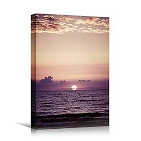 signwin Canvas Wall Art Sun Setting into The...