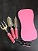 Apollo Tools DT3790P Garden Kit, Pink, 7Piece, Donation Made To Breast Cancer Research