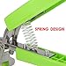 TOPOKO Green Stainless Steel Retriever Tongs / Gripper Clip for Hot and Cold Plate, Bowl, Dish, Tray. Perfect Accessory for Retrieve from Instant Pot, Microwave, Oven, Pot. 2 Pack