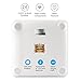 Etekscale Weight Scale Bluetooth Smart Connected Bathroom Digital Scale with Large Digital Highlight LED Display for 8 Body Measurements in Elegant White