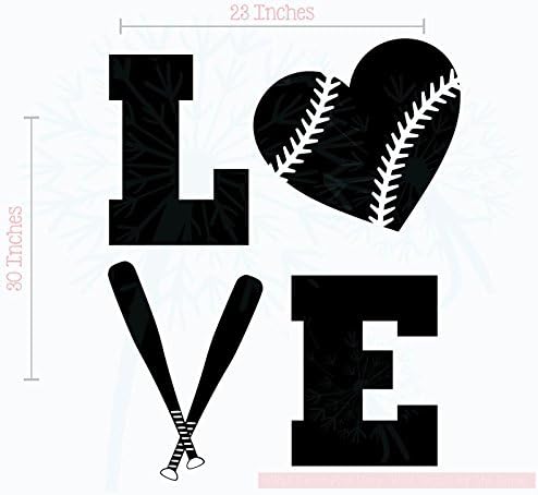 Amazon Com Bedroom Decor Love Softball Teen Vinyl Letters Wall