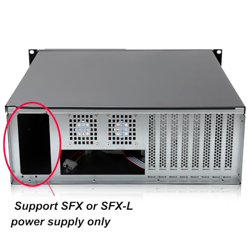 RackChoice 3U Server Chassis Rackmount Case with 3x5.25+4x3.5 Support ATX/MATX/MiniITX M/B and SFX Power Supply, dust Filter Bracket infront Easy maintenace