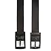 Ayliss Adjustable Cut-to-fit Rubber Plastic Belt Interchageable Inlay Buckles,Black