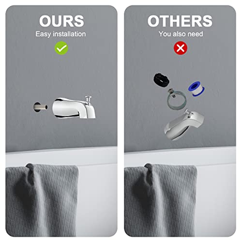 Gold Hao The Bathroom Universal SlipOn Tub Spout with Diverter 5